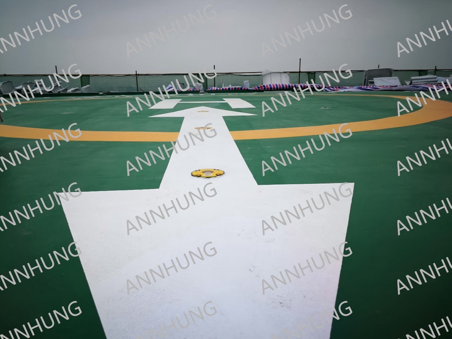 के बारे में नवीनतम कंपनी का मामला Building Rooftop Helipad Case Study: AH-HP-I Serial LED Heliport Inset Light
