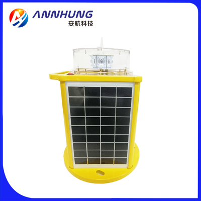 एलईडी सौर ऊर्जा संचालित समुद्री लालटेन 3 - 8nm 360 डिग्री बिल्ट इन फोटोसेल