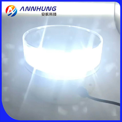 White LED Medium-intensity Aviation Obstruction Light with 360 Horizontal Output 3 Vertical Divergence and >100,000 LED Life